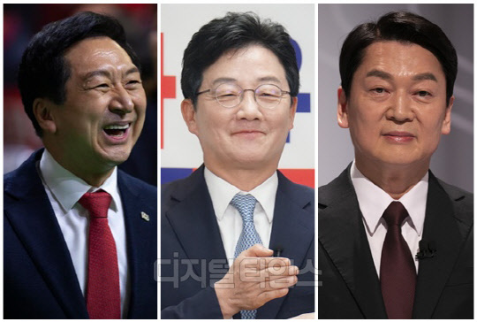 (왼쪽부터) 김기현 국민의힘 의원, 유승민 전 국회의원, 안철수 국민의힘 의원. <김기현·안철수 의원실 제공, 유승민 SNS>